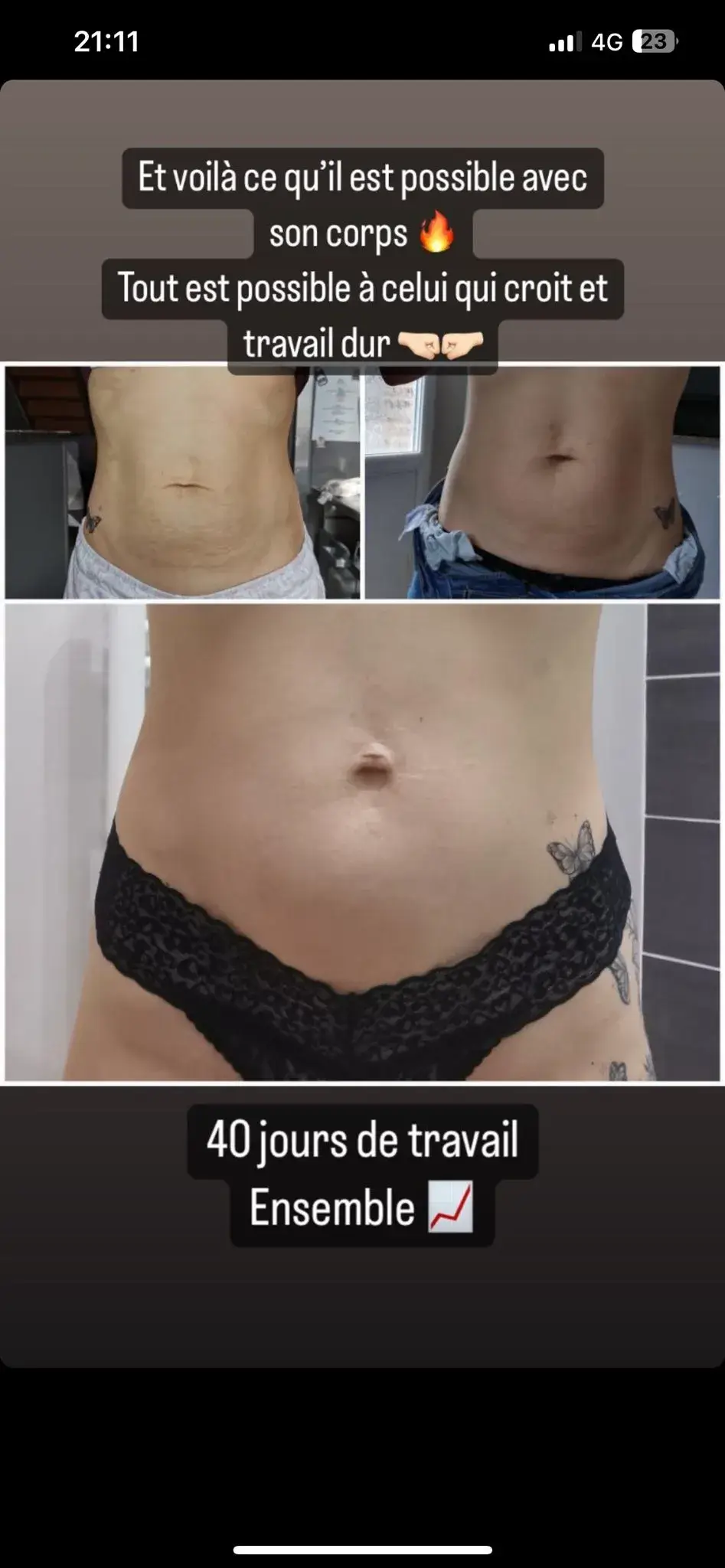 Transformation physique Perte de poids durable